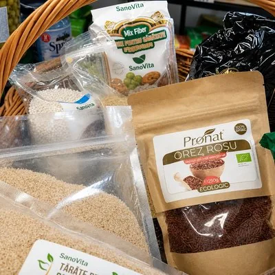 Orez roșu Pronat ecologic, mix fiber SanoVita și tărâțe