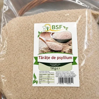 Tărâțe de psyllium BSF la pungă de 1 kg