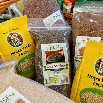 Hrișcă verde crudă Solaris și semințe de chia BSF