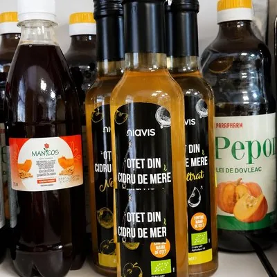 Oțet din cidru de mere nefiltrat Niavis, cu mama de oțet