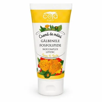 Cremă de mâini cu gălbenele și fosfolipide Ceta Sibiu